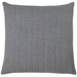 Picture of Myrtle Quilted Charcoal Square Pillow (Filled)