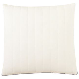 Picture of Myrtle Quilted Ivory Square Pillow (Filled)
