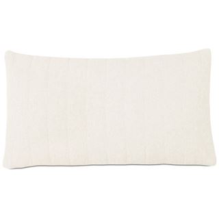 Picture of Myrtle Quilted Ivory Lumbar Pillow (Filled)