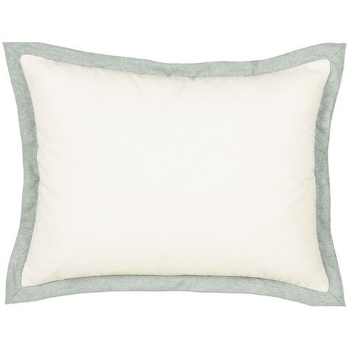 Picture of Myrtle Solid Ivory Bed Pillows (Spa Flange)