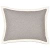 Picture of Myrtle Solid Pewter Bed Pillows (Ivory Flange)