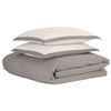 Picture of Myrtle Solid Ivory Bed Pillows (Pewter Flange)